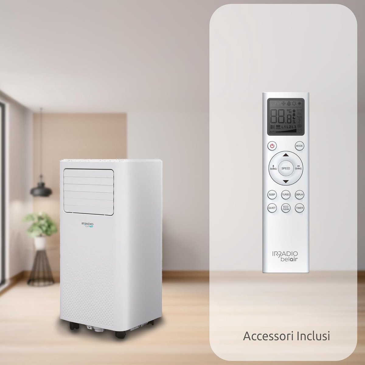 Afbeelding 3 van Draagbare Airconditioner 7000 BTU met Warmtepomp en