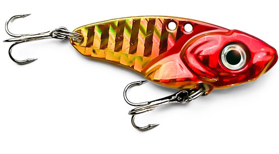 Set van 6 Vib Blade Lures - Vibrerend Kunstaas met 3D Ogen - Voor Baars, Snoekbaars, Snoek & Forel van Troutlook — afbeelding 2