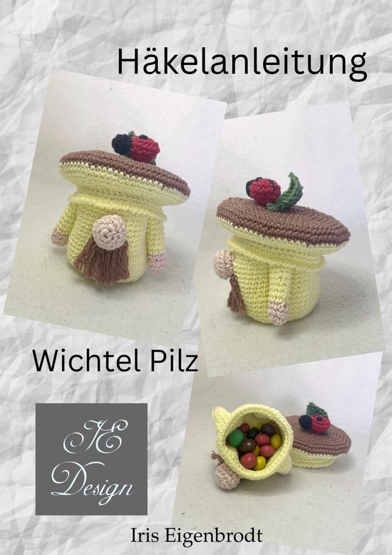 Häkelanleitung Wichtel Pilz - cover