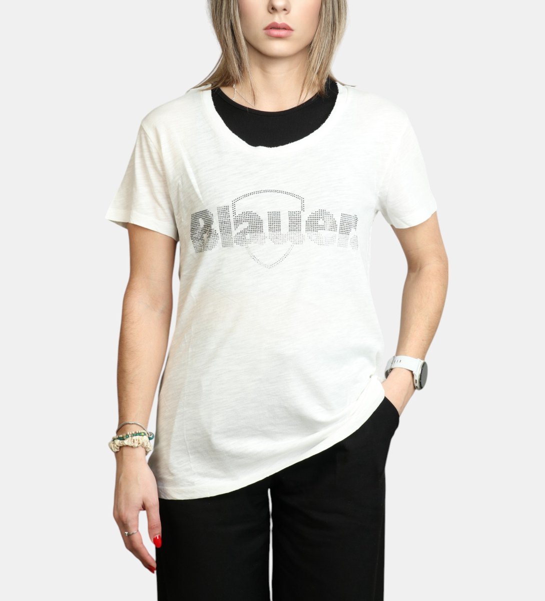 Blauer Graham wit glitter T-shirt