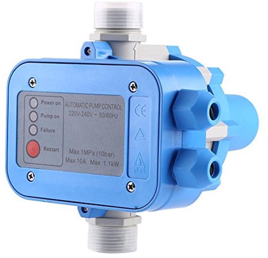 Waterpomp Drukregelaar Schakelaar 220V Automatisch voor zelfaanzuigende pomp, jetpomp, tuinpomp, schoonwaterpomp, centrifugaalpomp