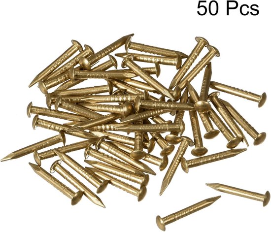 sourcing map 200 Stück Home Metall Polsterung Thumb Tack Nagel Dekoration Pushpi