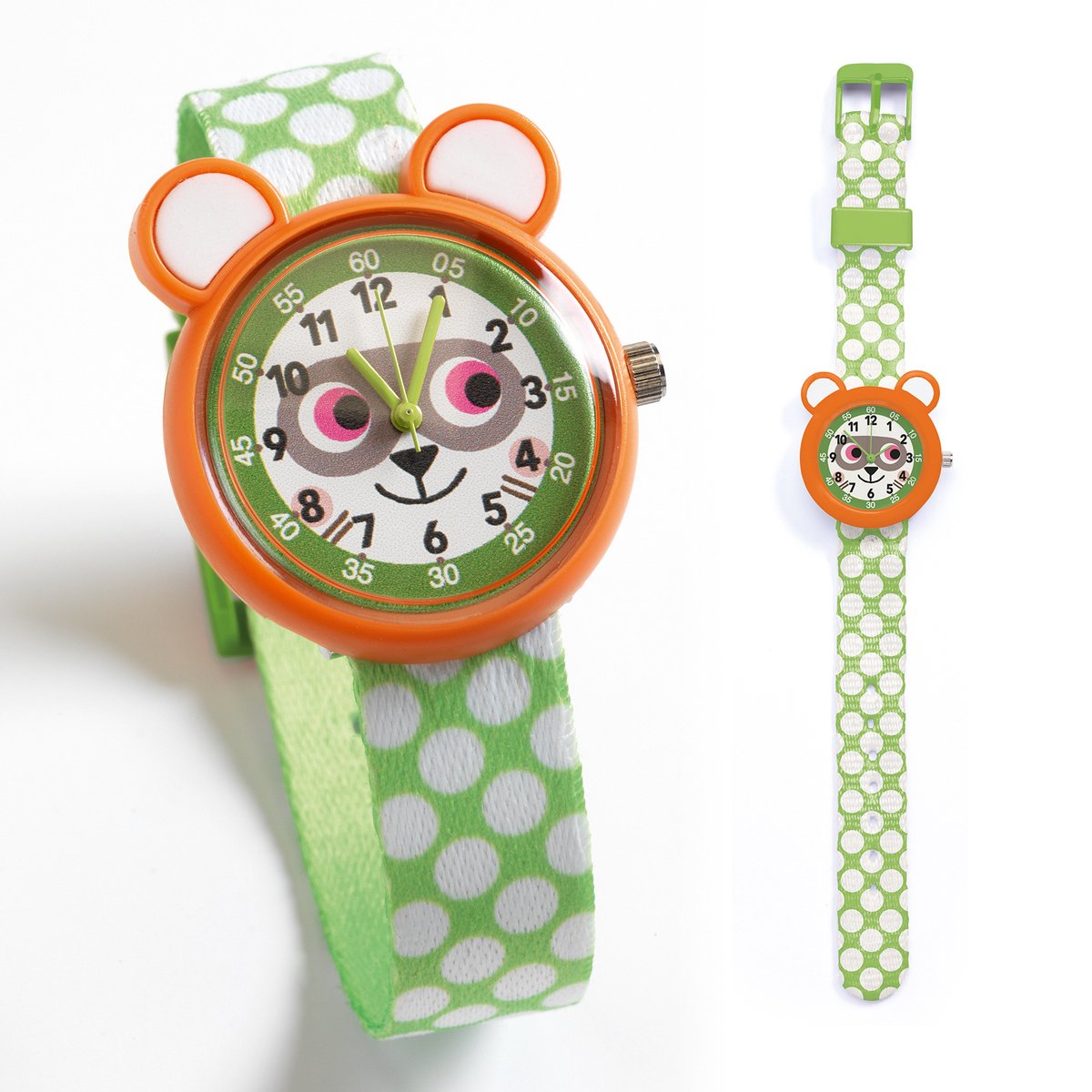 Djeco horloges voor kinderen Raccoon