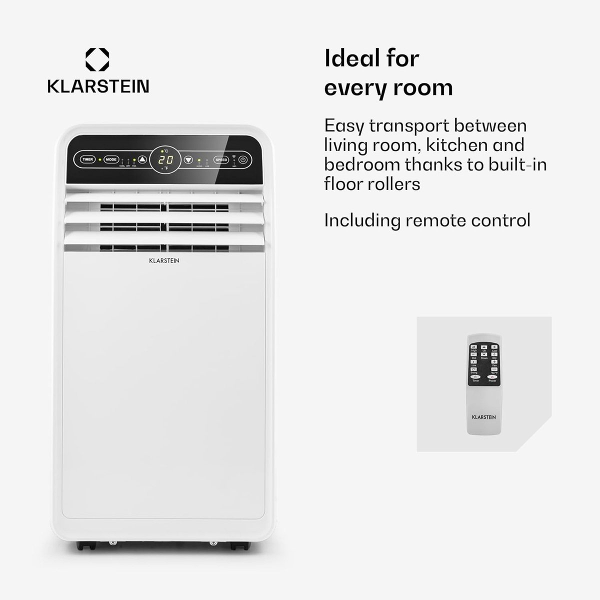 Mobiele Airco 3-in-1 met Ventilator en Ontvochtiger - 9000 - afbeelding 2