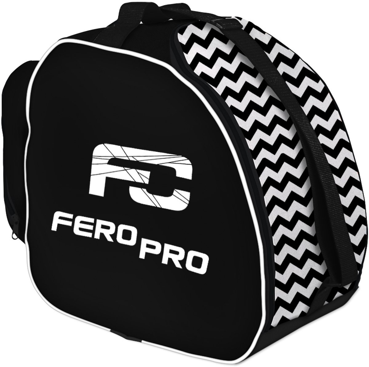 FEROCITY - Premium skischoentas - Skitas met uitneembaar meshvak - Kleur Zig Zag