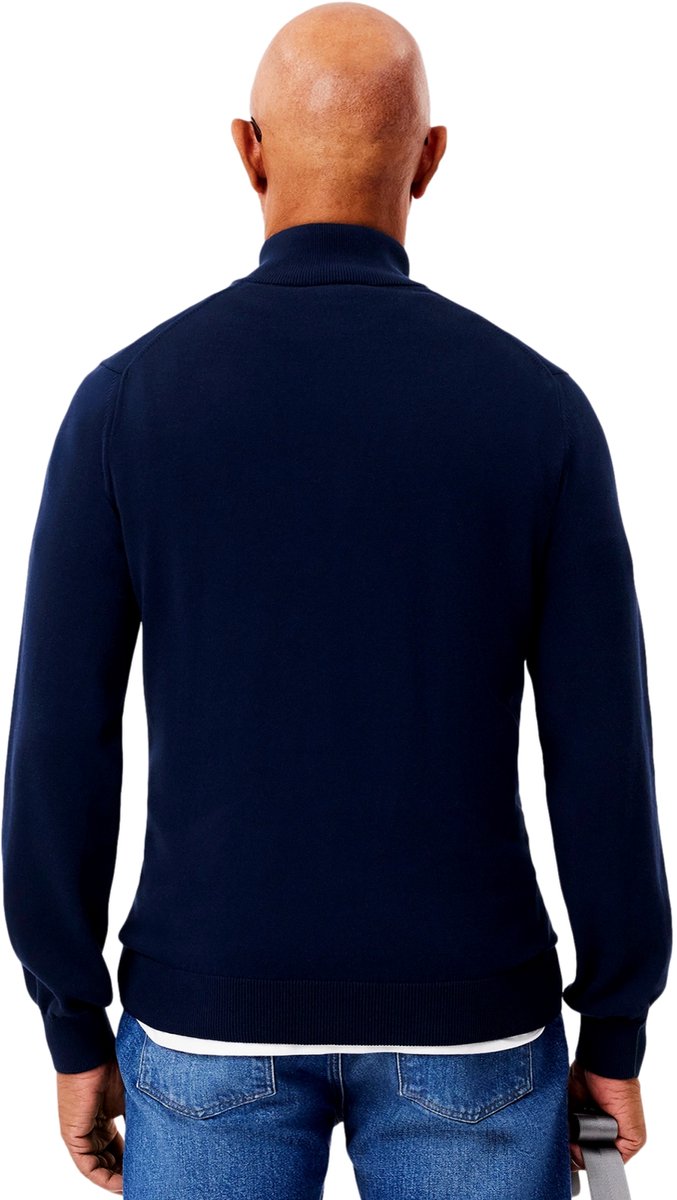 Lacoste 1/4 Zipper Sweater Heren Blauw