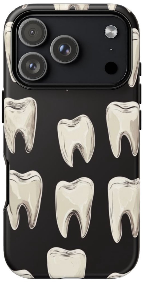 Wit Kiesjespatroon – Telefoonhoesje Geschikt voor iPhone 17 Pro