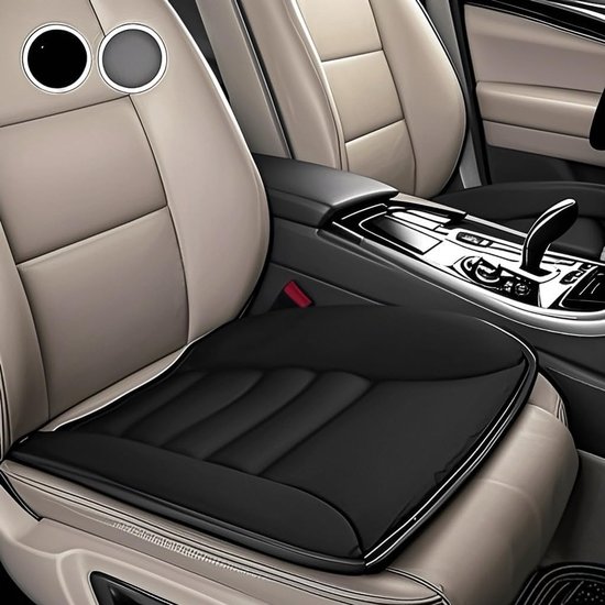 KUNIO Autozitkussen, geschikt voor BMW, autostoelkussen, voorstoelen, traagschuim, kussen, zitkussen, auto-accessoires voor autostoel, nappaleer, mokka-bruin