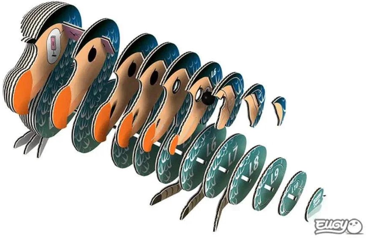 EUGY 3D Puzzel - Dodo - Vogels - Duurzaam - Verzamel Ze Allemaal - 6 Jaar — afbeelding 7