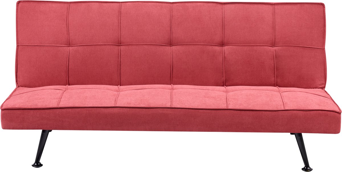 HASLE - Slaapbank - Rood - Polyester
