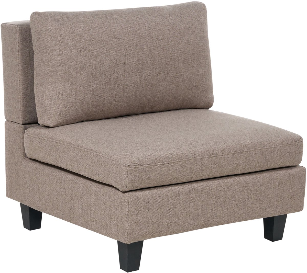 UNSTAD - Fauteuil - Bruin - Polyester