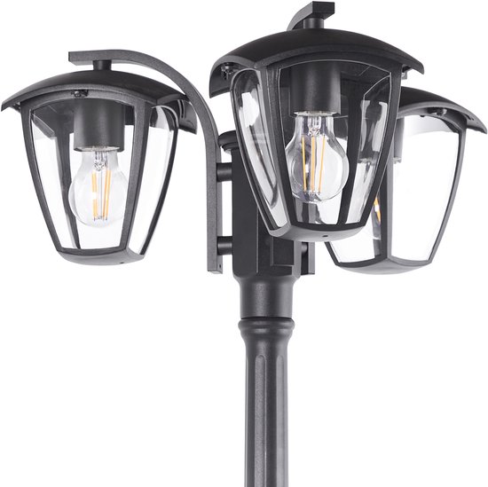 LEMRO - Lampadaire - Zwart - Aluminium/Plastique