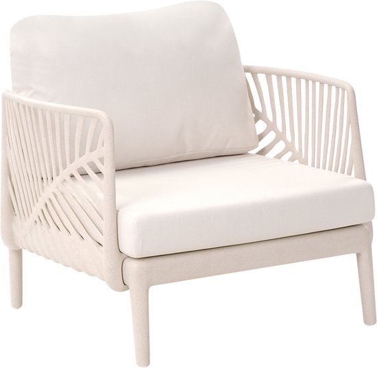BELIANI SATURNIA - Chaise de jardin - Beige clair - Plastique