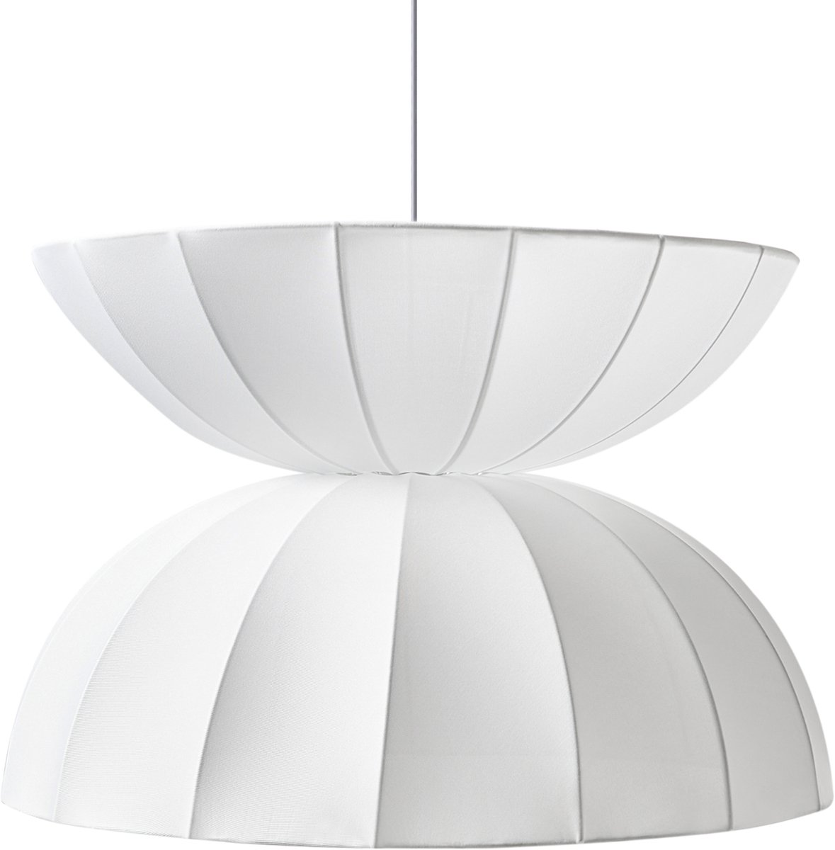 DEBONS - Hanglamp - Wit - Kunstzijde