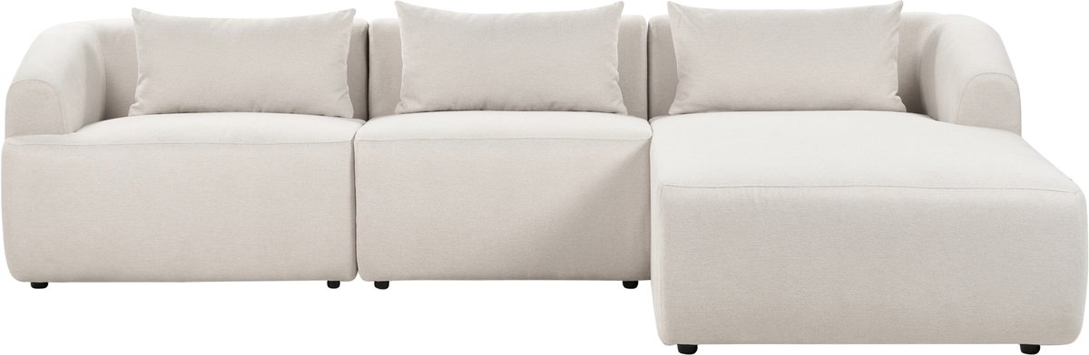 SVANSELE - Driezitsbank - Lichtbeige - Linkszijdig - Polyester