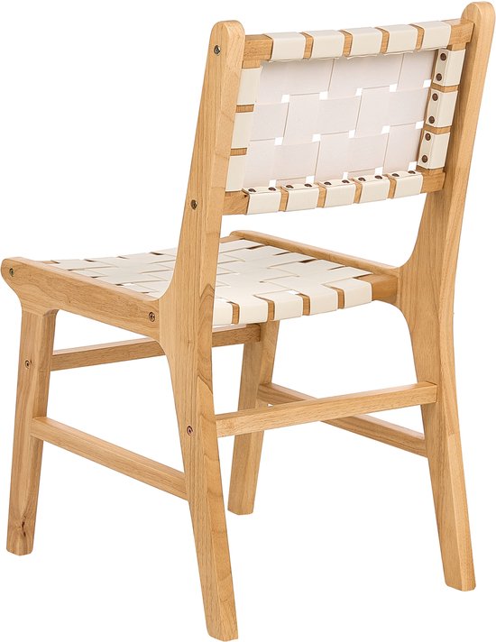 Set de 2 chaises de salle à manger HUMBLE Bois Marron Clair