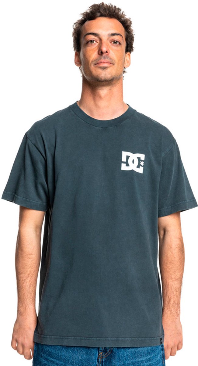 Dc Shoes Line Up T-shirt Met Korte Mouwen S Man Zwart