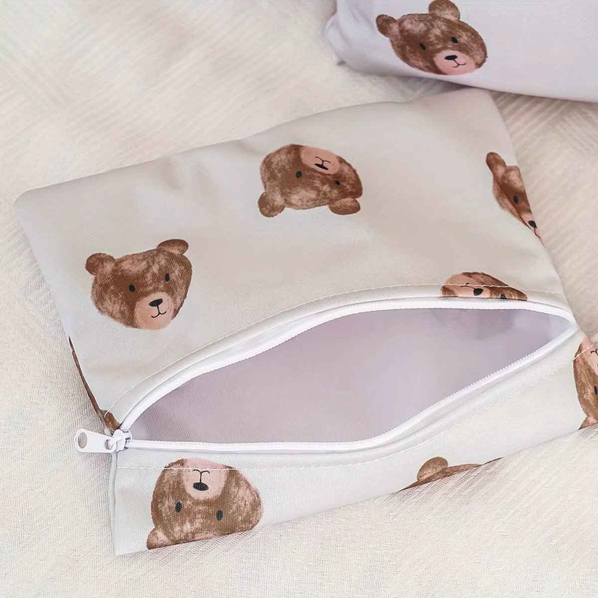 Wetbag Baby 3-Stuks Waterdichte Luiertas Set Teddy Print thumbnail 3