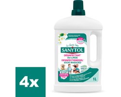 Sanytol Desinfecterend Wasmiddel 1L – voor Hygiënisch schone was – verwijdert bacteriën & geurtjes – 4 stuks