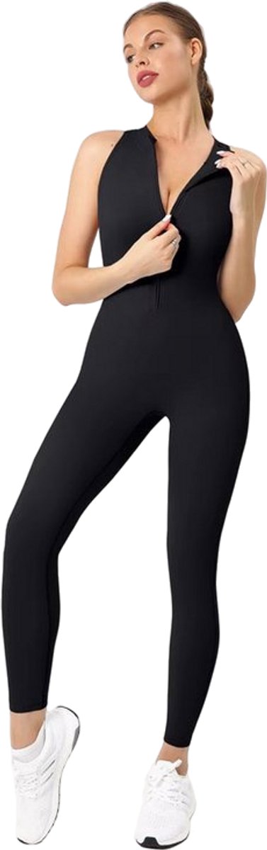 Sport jumpsuit vrouwen - Gym - Fitness - Sexy - Elastisch - Legging - Rits