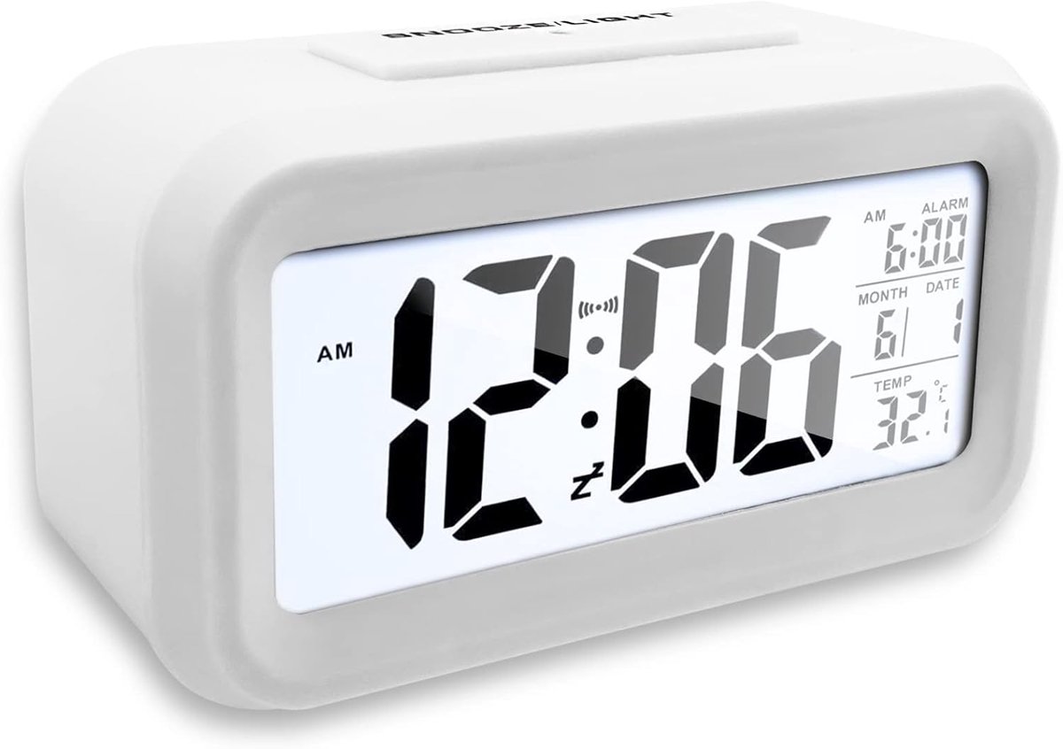 Digitale Wekker met Groot LCD-scherm en Snooze Functie - Ideaal voor Thuis en Kantoor