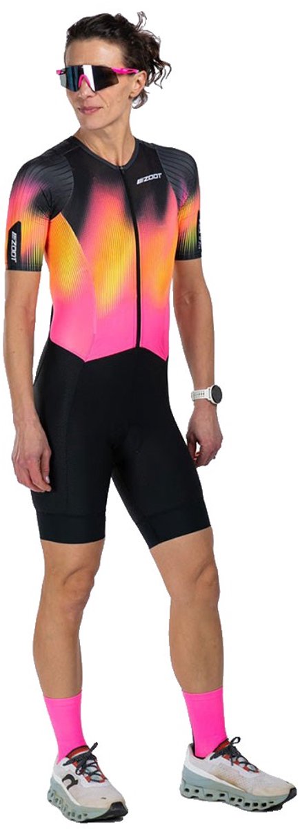 Zoot Ultra Tri P1 Exos Korte Mouw Triatlonpak Veelkleurig XS Vrouw
