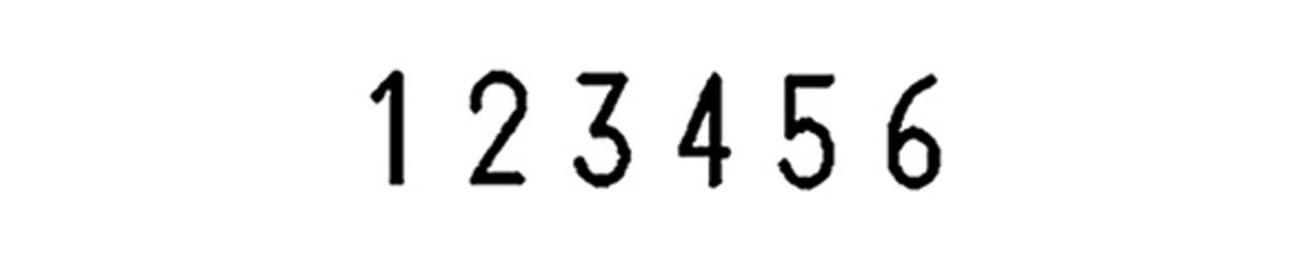 REINER pagineerstempel B6K, cijferhoogte 5,5 mm