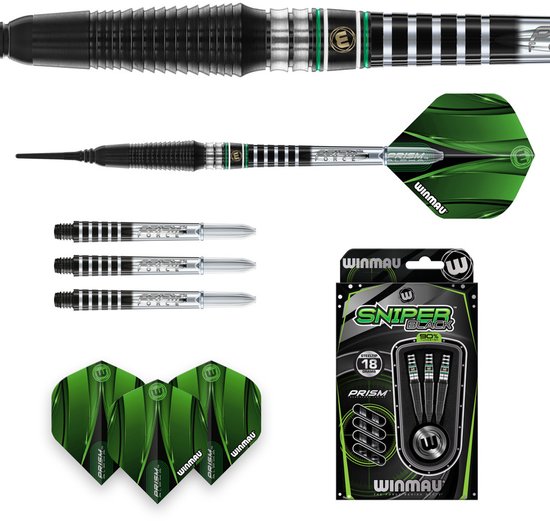 Winmau Sniper Black V2 90% - Soft Tip Darts van Winmau — afbeelding 2