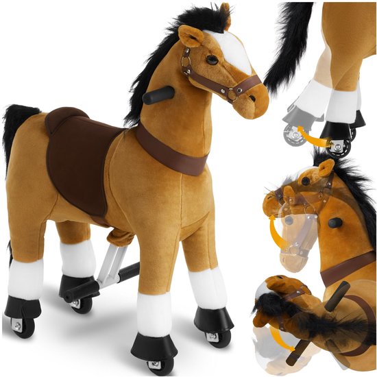 Tectake® Hobbelpaard op wielen