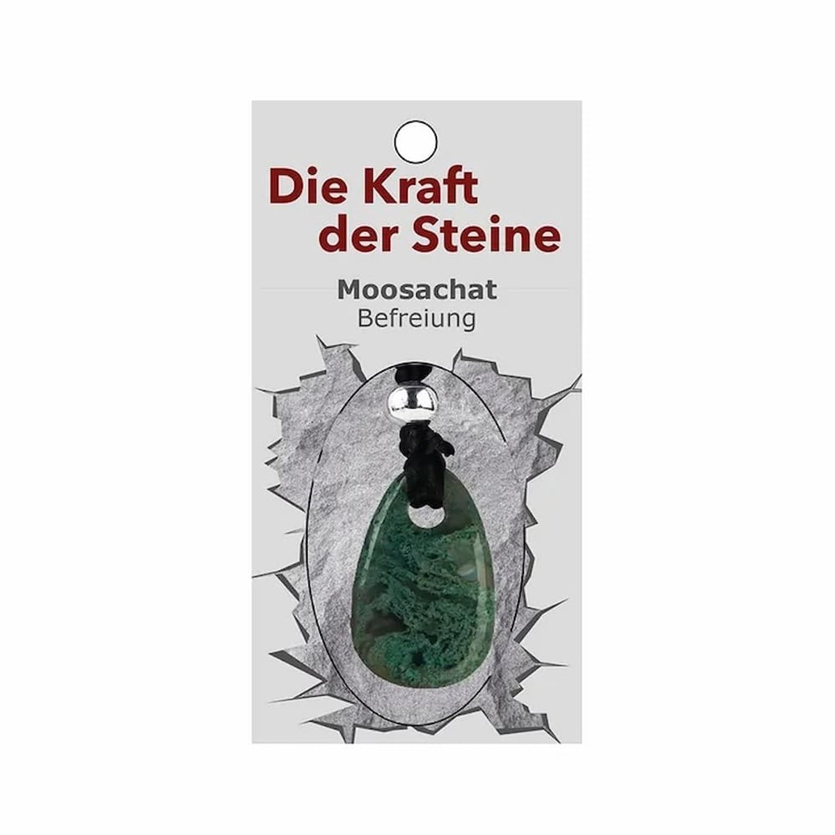 Hanger met Krachtsteen Mosagaat