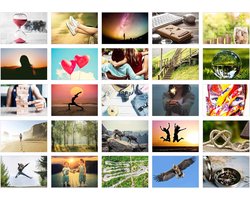 Set van 25 unieke motivatiekaarten voor communicatietraining en coaching