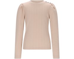 NONO - Kiva Fancy Knit Jersey pearled ivory - Pearled Ivory - Maat 104