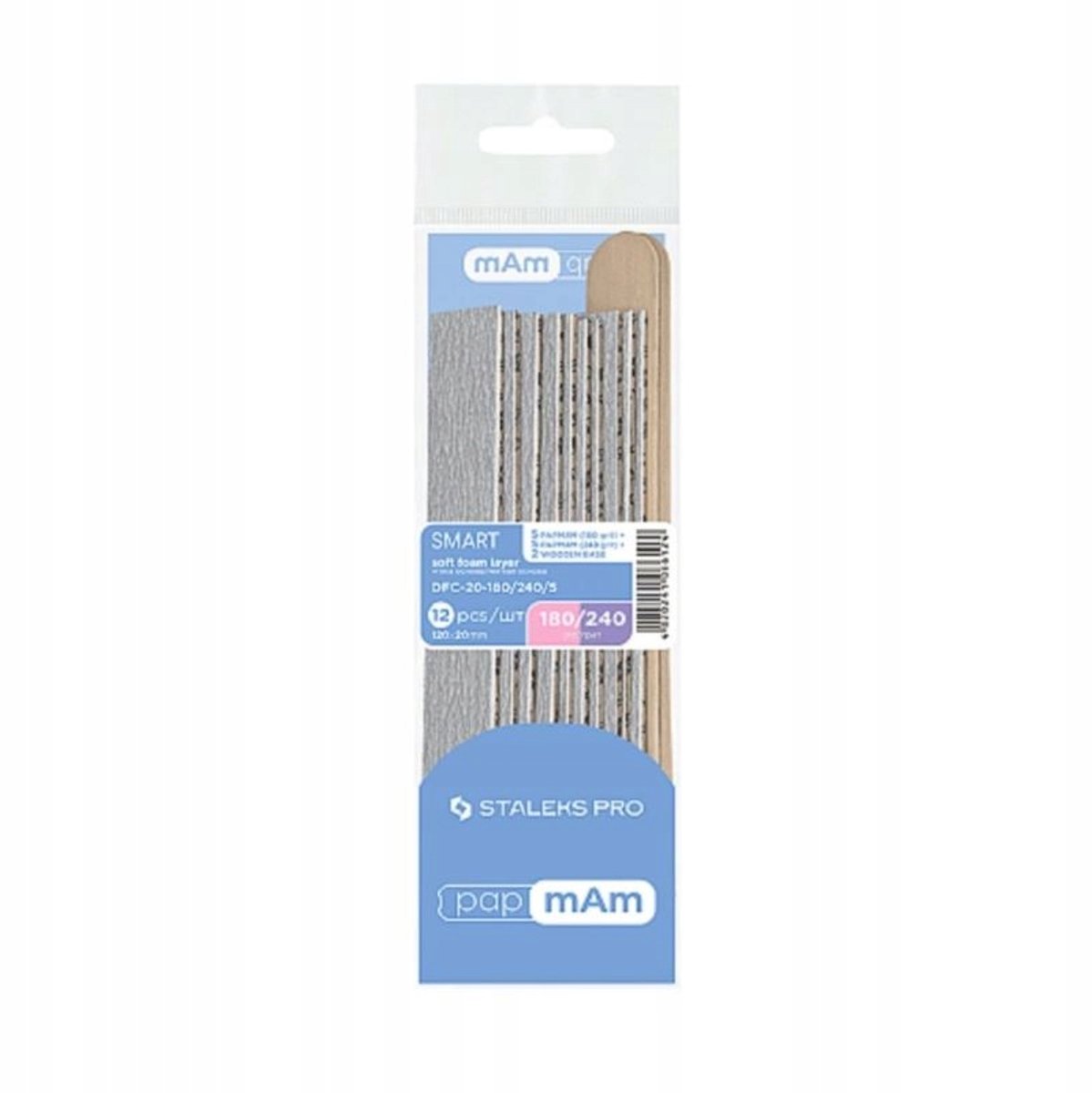 STALEKS Verwisselbare Nagelfrees Bits 180/240 Grit met Houten Basis