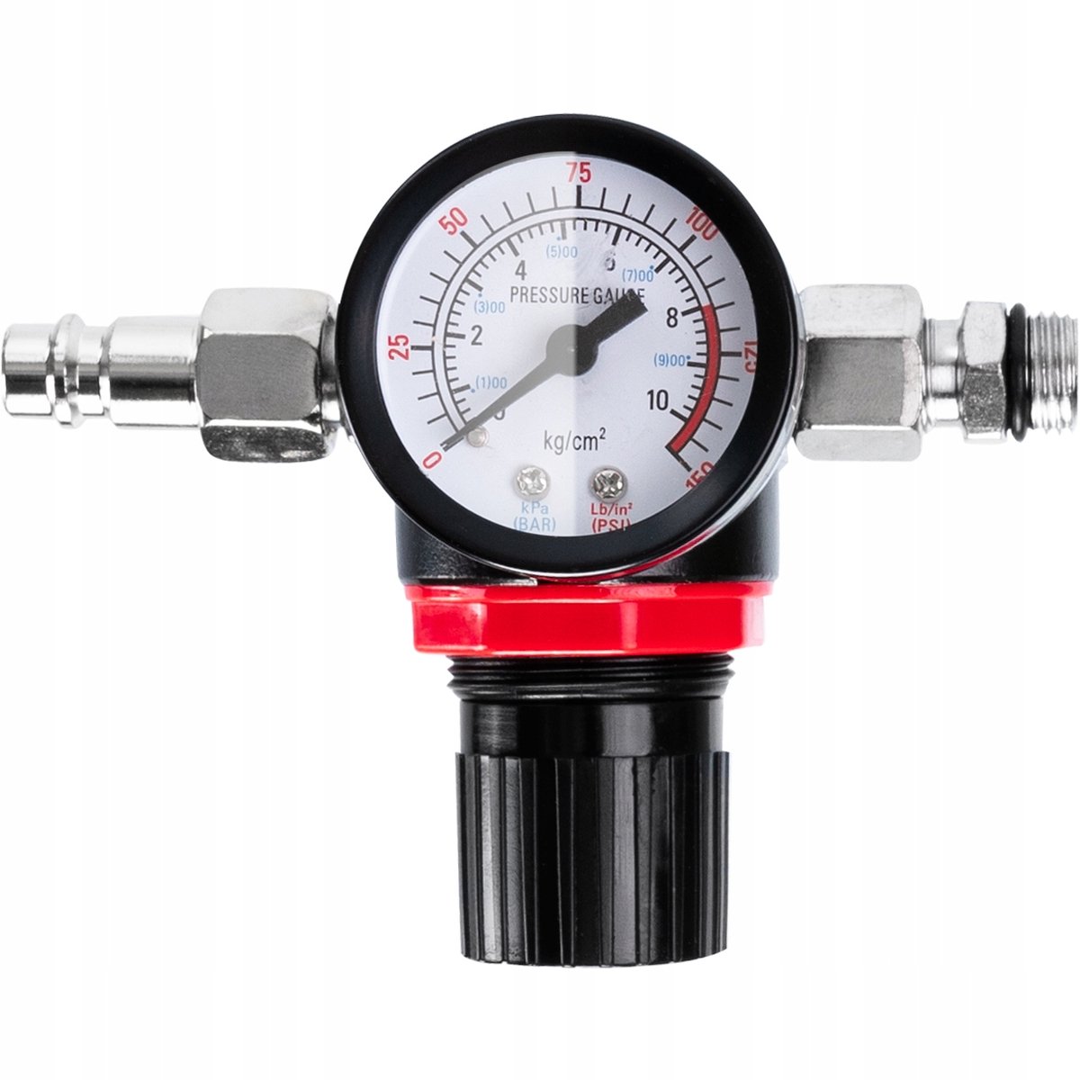 Luchtregelaar 1/4" met Manometer - Precisie voor Spuitpistolen