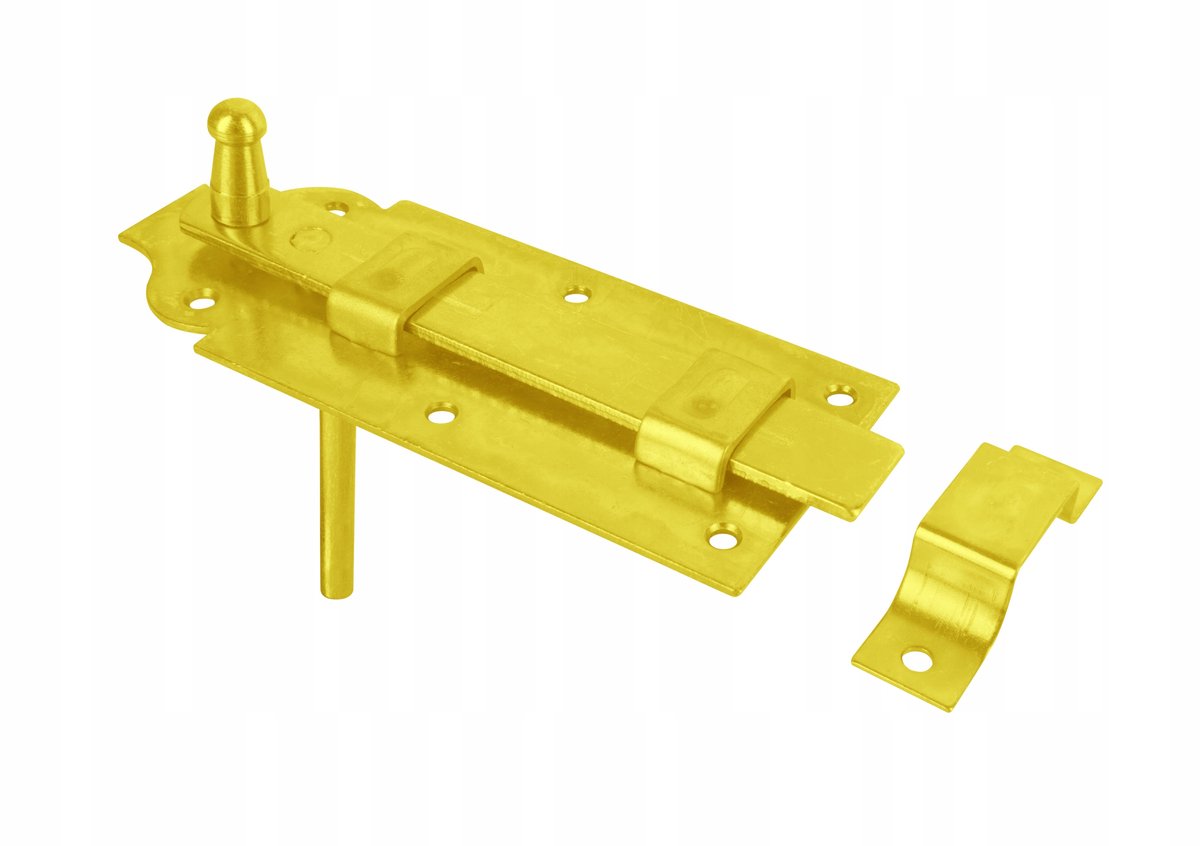 Dubbele schuif met platte grendel, 160mm, verzinkt