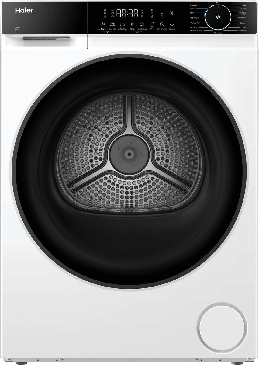 Haier X 5 HD120-E357U1 Warmtepompdroger 12 kg - AI Dry - Lage temperatuur - hOn App - Hygiene - Inverter Motor