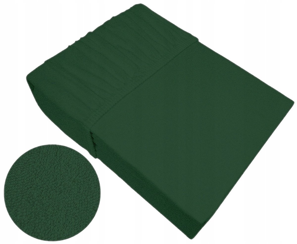 Bielbaw Terry Hoeslaken met Elastiek 180x200cm - Flesgroen