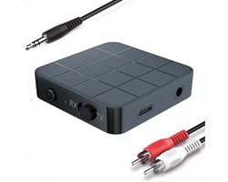 Kbstronics bluetooth transmitter & receiver 2 in 1 - Bluetooth 5.0 en bedraad 3,5 mm jack - Bluetooth Ontvanger - Bluetooth Zender - Bluetooth Transmitter - Bluetooth Receiver