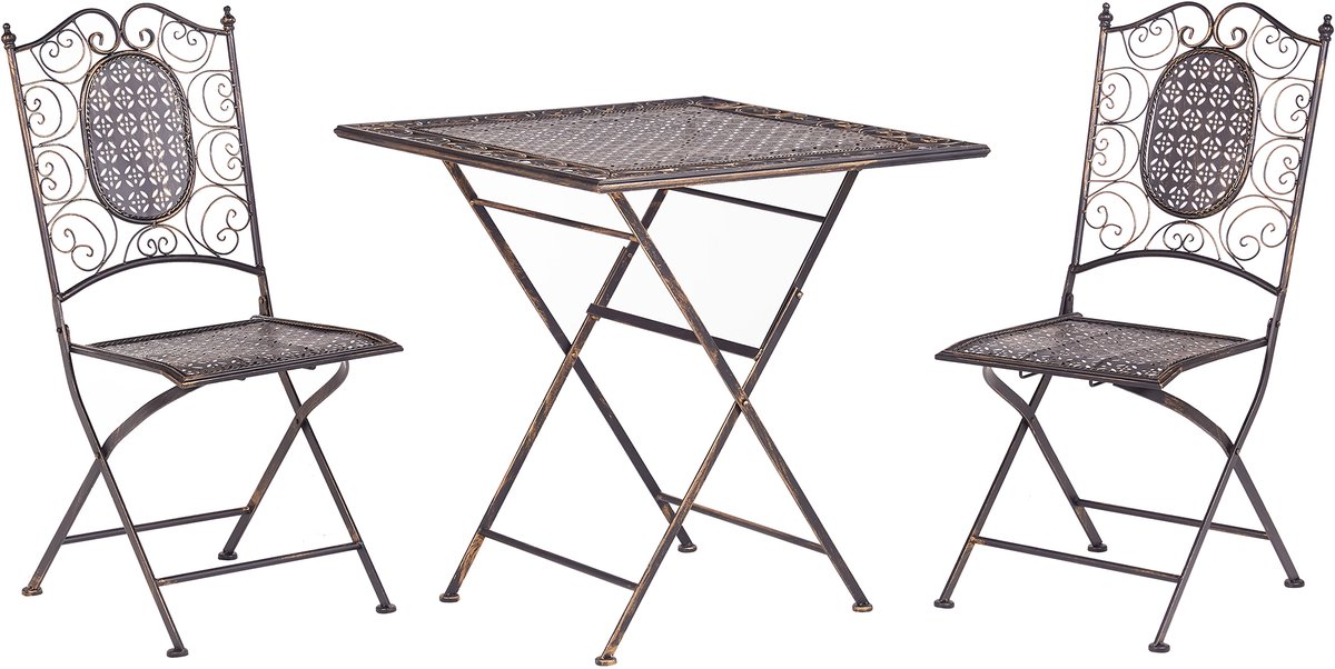 Bol.com BELIANI BORMIO - Bistroset voor 2 - Zwart - IJzer aanbieding