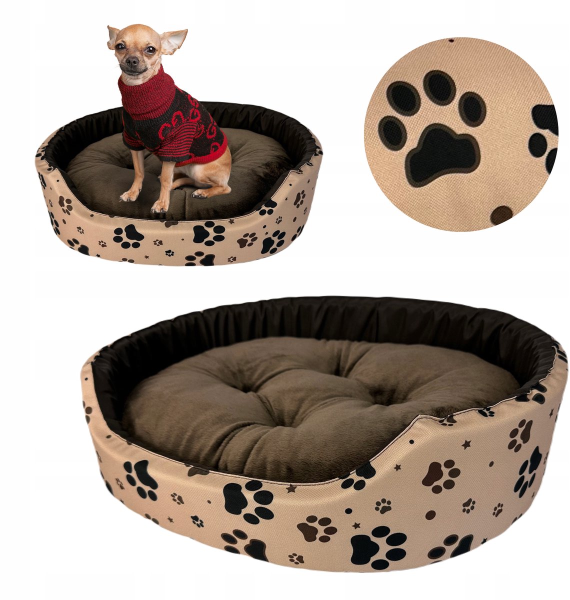 Waterproof Hondenkussen Kattenmand Maat S met Kussen
