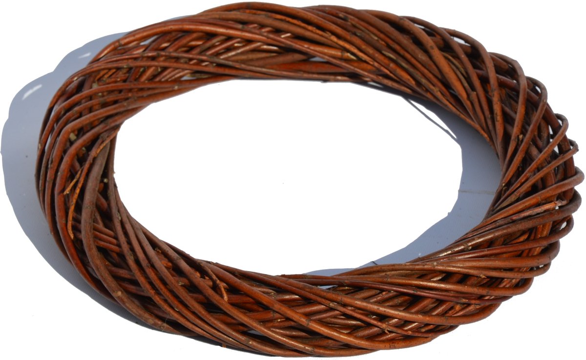 Wikkelen Krans Donker - 15cm Basis voor Decoraties