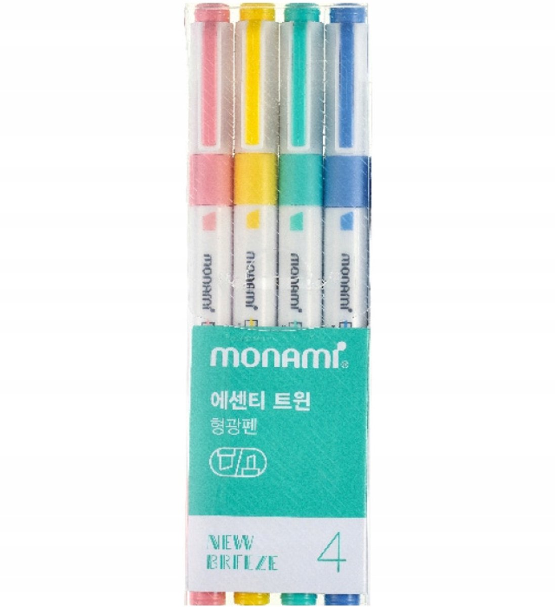 MonAmi Essenti Twin Pastel Markeerstiften Set - 4 Kleuren