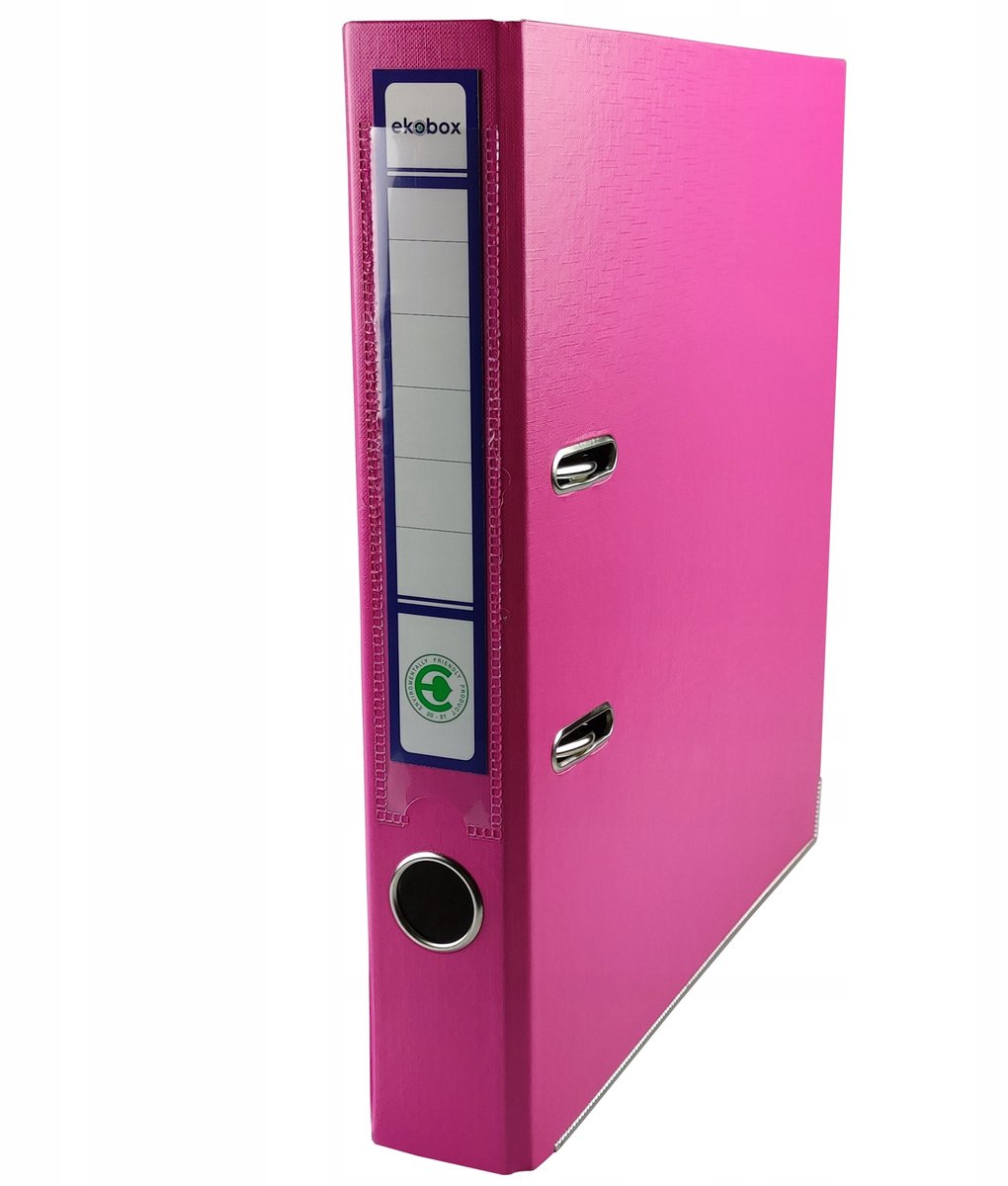 Roze A4 Ringband map 50mm met hendel - Ekobox