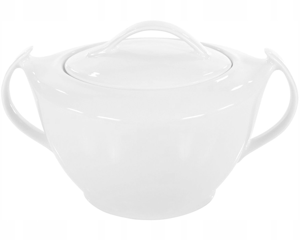 Porseleinen Vaas 3000 ml - Stijlvol Wit Akcent