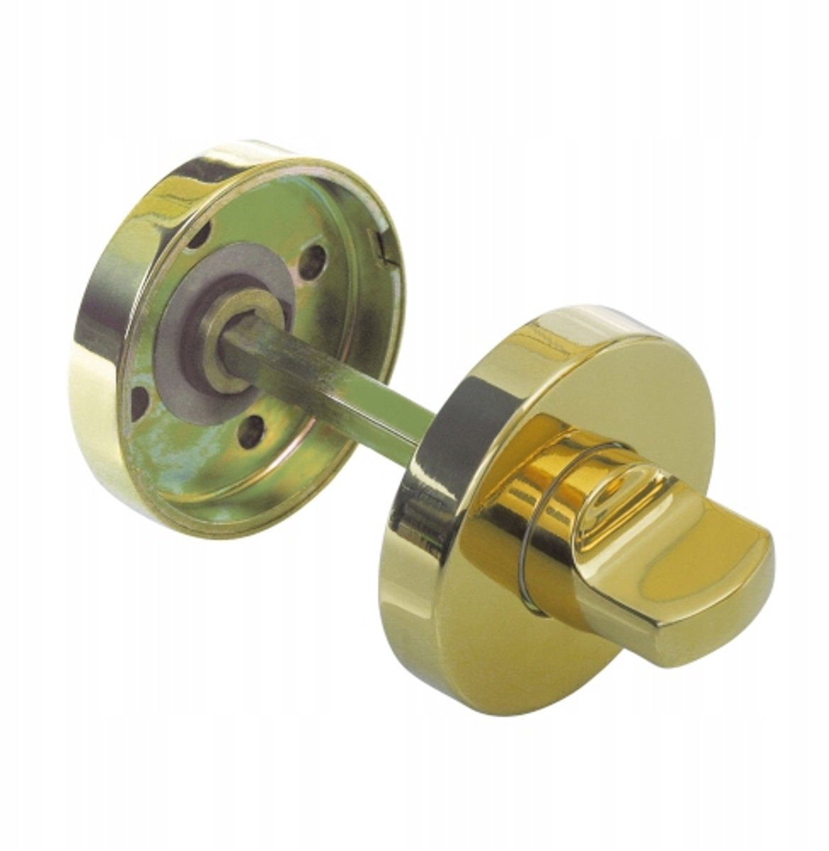 WC-slot Rond Messing Gelakt 50mm