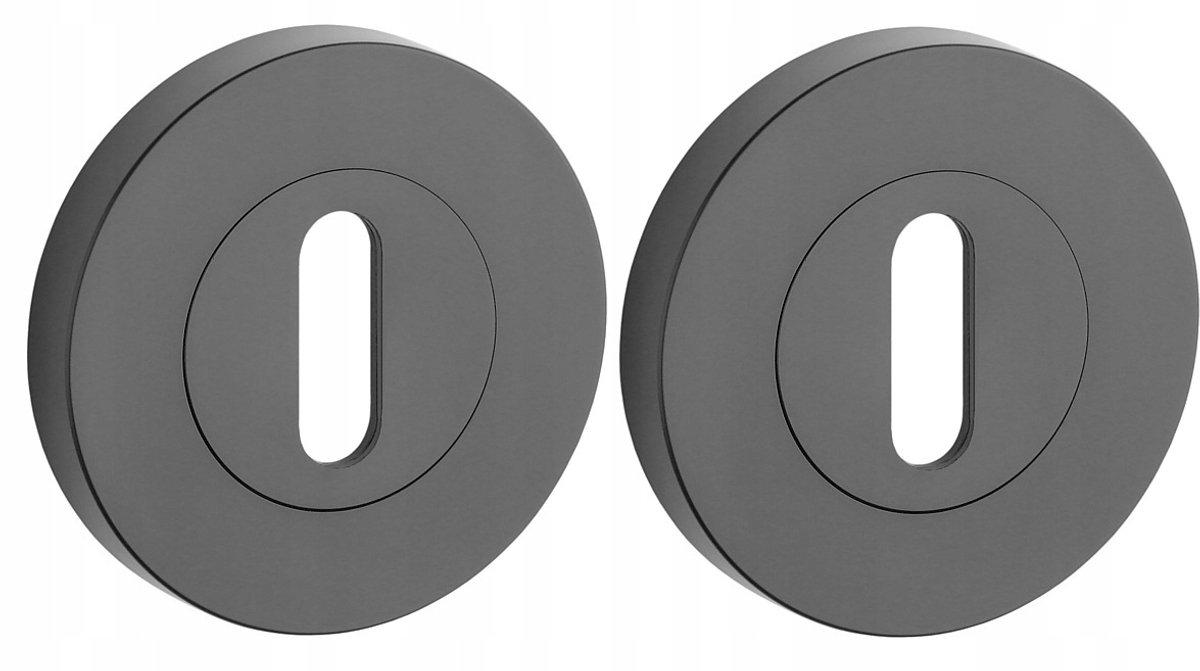STERK OVAL 1710 PRO Rozet 8mm F5 Mat Zwart (Sleutel)