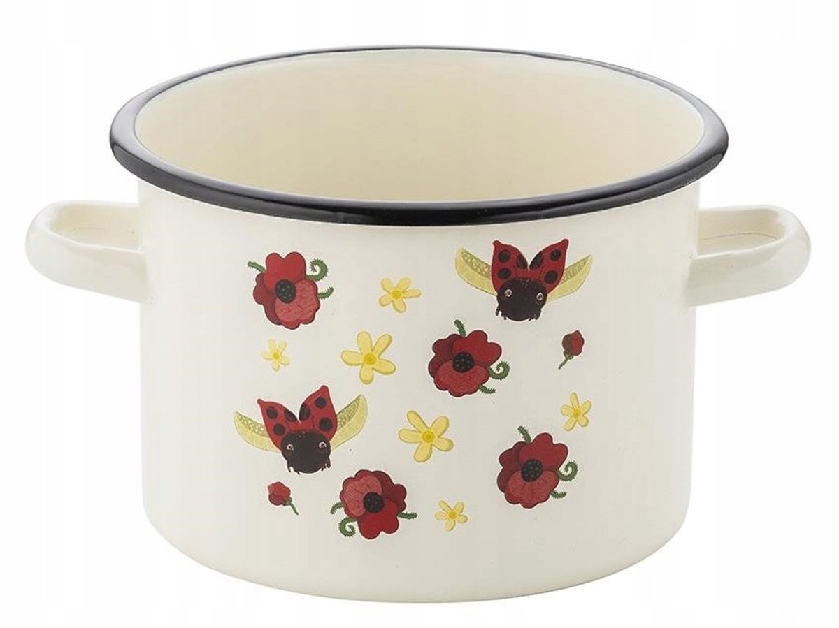 Emalia Pleszew Biedronka Pan 20 cm 4,5 L - Geschikt voor Inductie