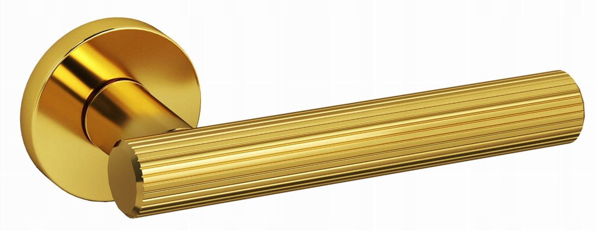 Nomet Avanti Deurklink Messing Goud Glans Ronde Rozet