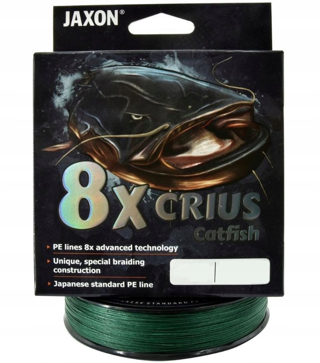 Jaxon Crius 8X Meerval Groen Vislijn 300m 0.45mm 80kg