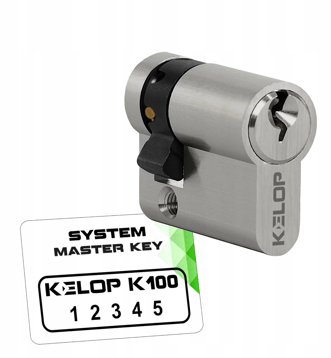 Kelop K100 cilinder 30/10 nikkel verstelbaar nokkensleutelsysteem
